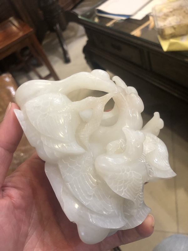 古玩玉器玉鵝拍賣，當前價格38000元