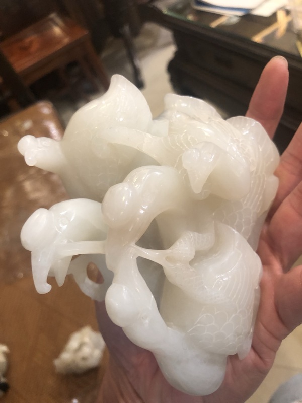 古玩玉器玉鵝拍賣，當前價格38000元