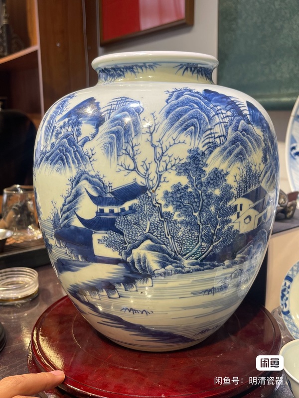 古玩轉(zhuǎn)賣青花罐拍賣，當(dāng)前價(jià)格0元