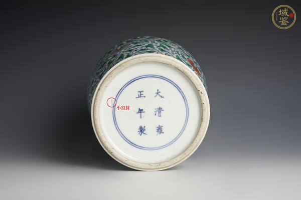 古玩陶瓷晚清·斗彩花卉紋瓶真品鑒賞圖