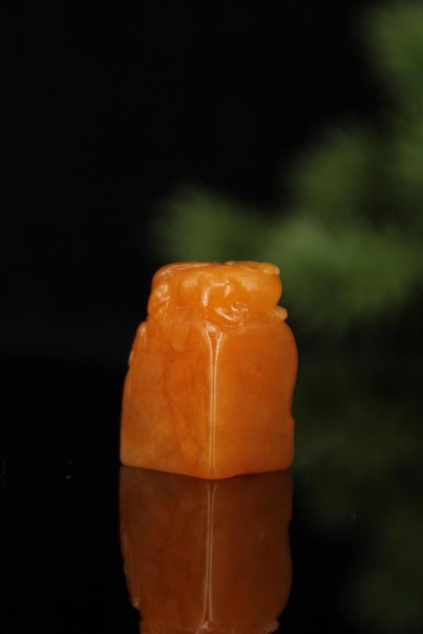 古玩雜項(xiàng)壽山田黃石印章拍賣(mài)，當(dāng)前價(jià)格680元