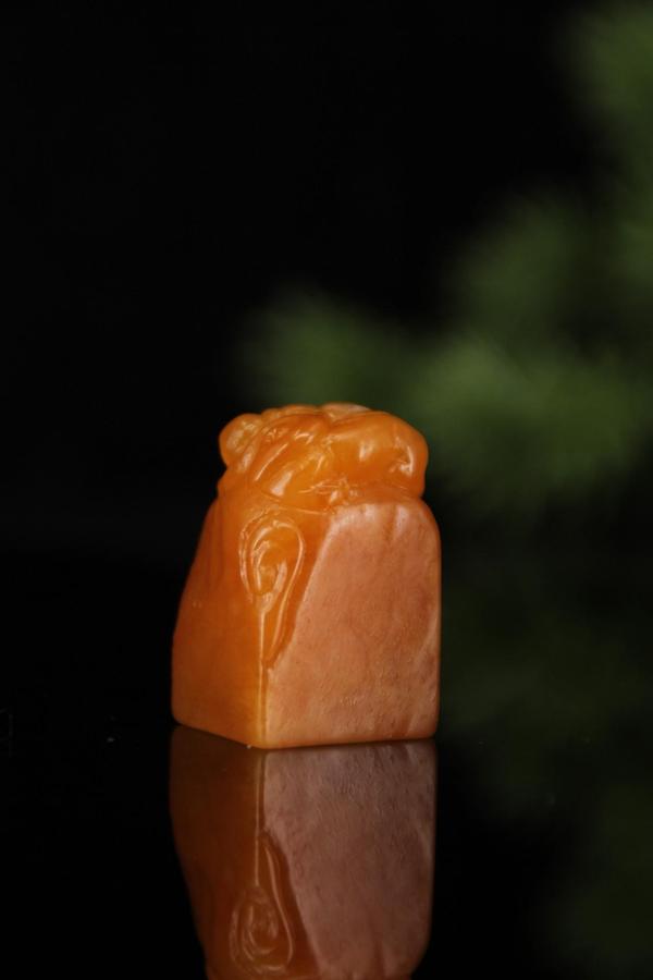 古玩雜項(xiàng)壽山田黃石印章拍賣(mài)，當(dāng)前價(jià)格680元