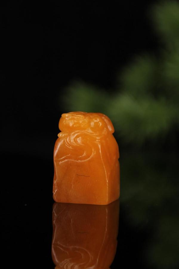 古玩雜項(xiàng)壽山田黃石印章拍賣(mài)，當(dāng)前價(jià)格680元