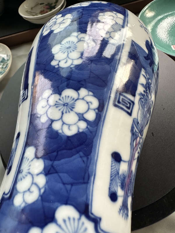 古玩陶瓷青花蓋瓶拍賣，當前價格4000元