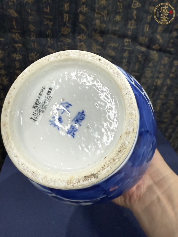 古玩陶瓷清晚·青花留白冰梅紋葫蘆瓶真品鑒賞圖