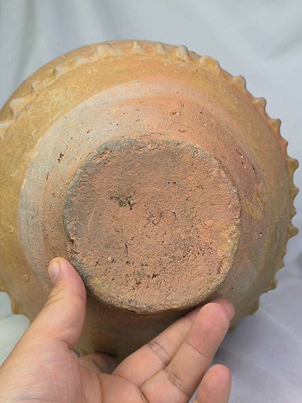 古玩陶瓷青釉捏塑水波紋大罐拍賣,當前價格999元
