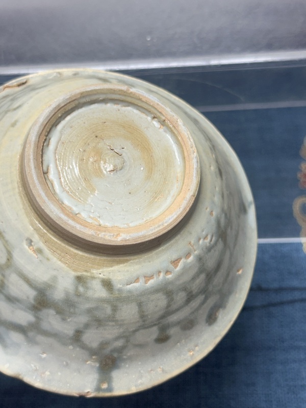古玩陶瓷明代精品青花花卉碗拍賣，當前價格69元