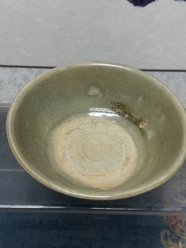 古玩陶瓷宋代龍泉青釉大碗拍賣，當前價格189元