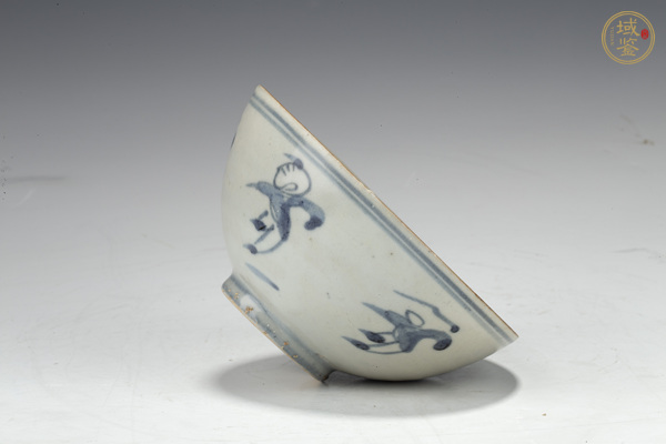 古玩陶瓷明晚·青花嬰戲紋碗真品鑒賞圖