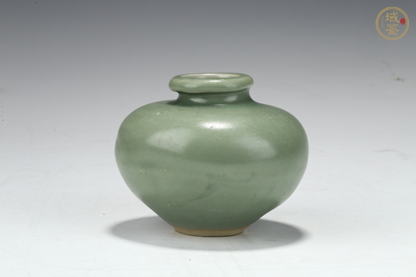 古玩元代·青釉水盂真品鑒賞圖