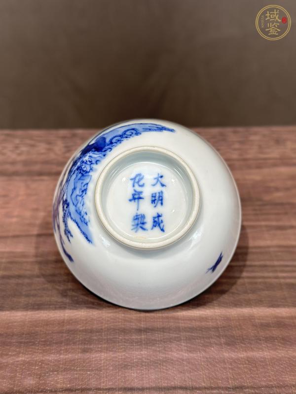 古玩陶瓷清晚·青花松蔭高士圖杯 真品鑒賞圖