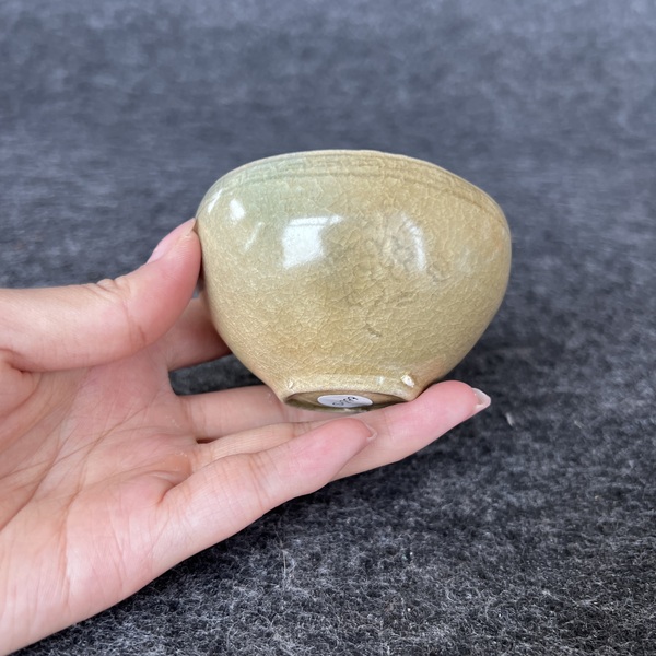 古玩陶瓷高麗青瓷刻花盞拍賣，當前價格15000元