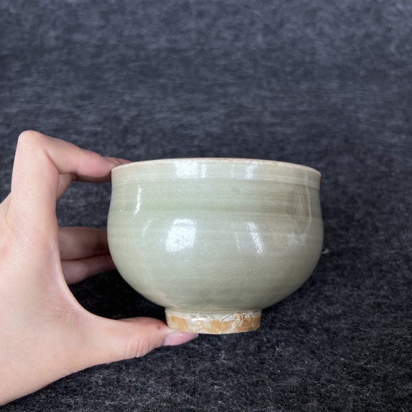 古玩陶瓷宋·耀州窯青釉茶碗拍賣，當前價格20000元