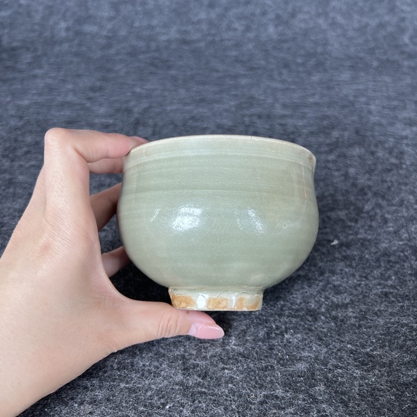 古玩陶瓷宋·耀州窯青釉茶碗拍賣，當前價格20000元