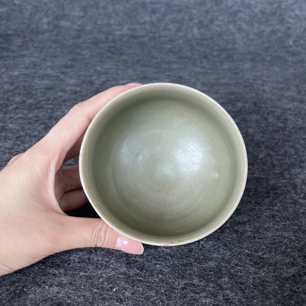 古玩陶瓷宋·耀州窯青釉茶碗拍賣，當前價格20000元