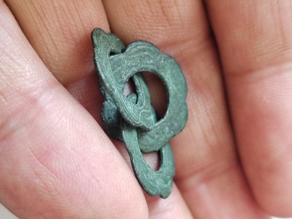 古玩銅器創匯銅三環拍賣,當前價格199元