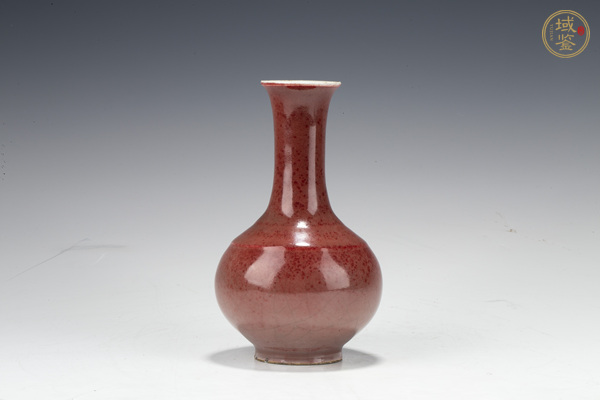 古玩陶瓷清晚·郎紅釉賞瓶真品鑒賞圖