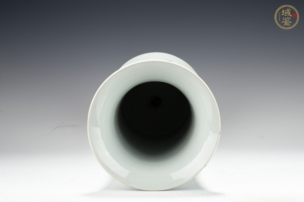 古玩陶瓷晚清·粉彩花鳥纏枝蓮紋花觚真品鑒賞圖