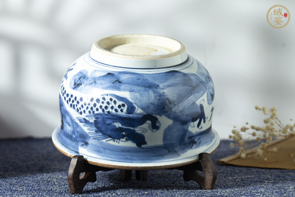 古玩陶瓷清順治·青花云龍三現(xiàn)紋缽式爐真品鑒賞圖