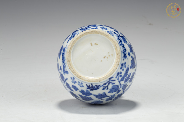 古玩陶瓷晚清·青花鳳穿牡丹紋葫蘆瓶真品鑒賞圖