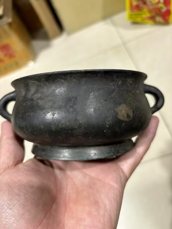 古玩銅器蚰龍耳爐拍賣，當前價格6000元