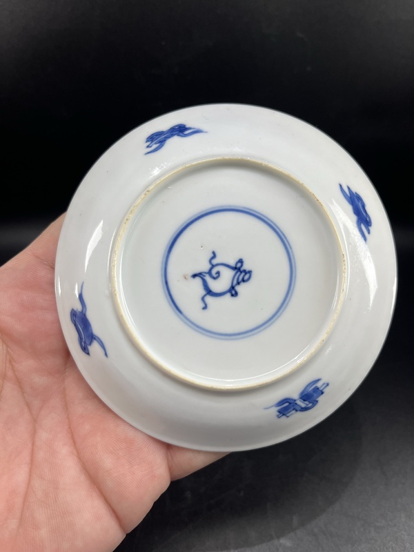 古玩陶瓷青花西洋風(fēng)景圖杯碟拍賣，當(dāng)前價(jià)格5800元