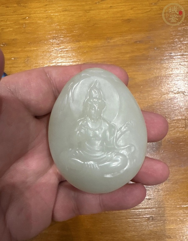 古玩玉器白玉自在觀(guān)音真品鑒賞圖