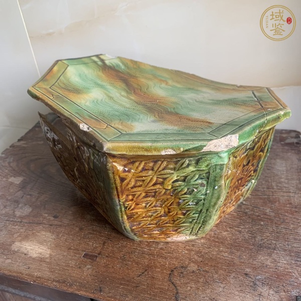 古玩陶瓷三彩瓷枕標(biāo)本真品鑒賞圖
