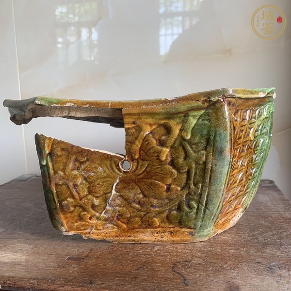 古玩陶瓷三彩瓷枕標(biāo)本真品鑒賞圖