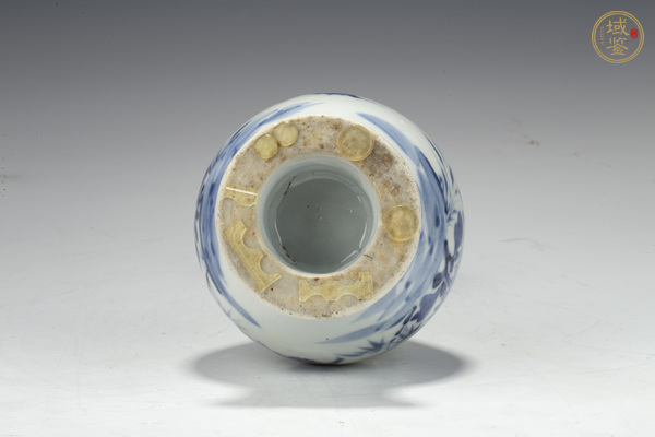 古玩陶瓷清雍乾·青花花蝶紋琵琶瓶真品鑒賞圖