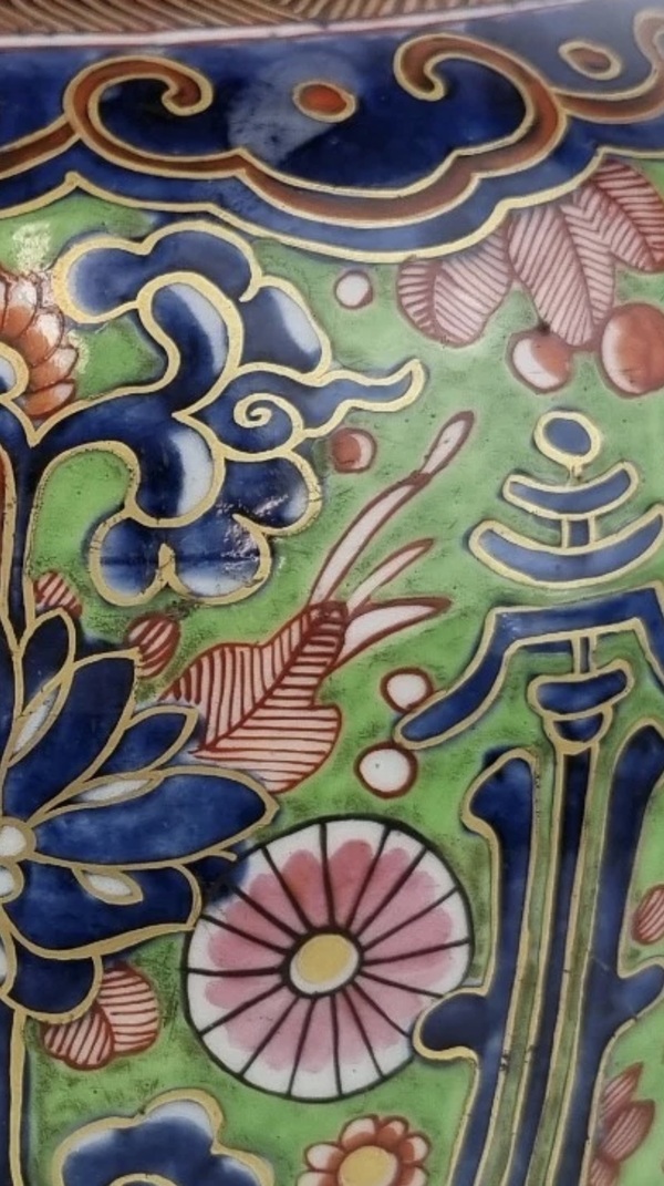 古玩陶瓷清雍正 青花花間壽罐（歐洲加彩）拍賣，當(dāng)前價(jià)格8150元