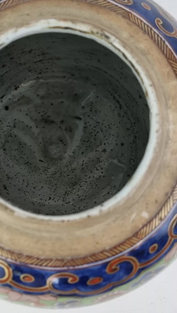 古玩陶瓷清雍正 青花花間壽罐（歐洲加彩）拍賣，當(dāng)前價(jià)格8150元