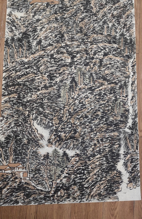 古玩字畫(huà)王鏞山水拍賣，當(dāng)前價(jià)格11999元