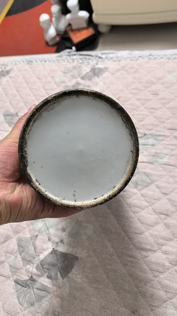 古玩陶瓷清晚期 刻瓷帽筒拍賣，當前價格2600元