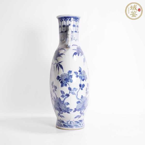 古玩陶瓷青花三多紋抱月瓶，模糊，偏老真品鑒賞圖