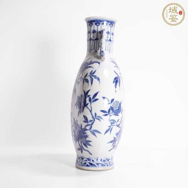 古玩陶瓷青花三多紋抱月瓶，模糊，偏老真品鑒賞圖