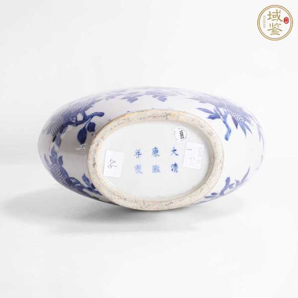 古玩陶瓷青花三多紋抱月瓶，模糊，偏老真品鑒賞圖