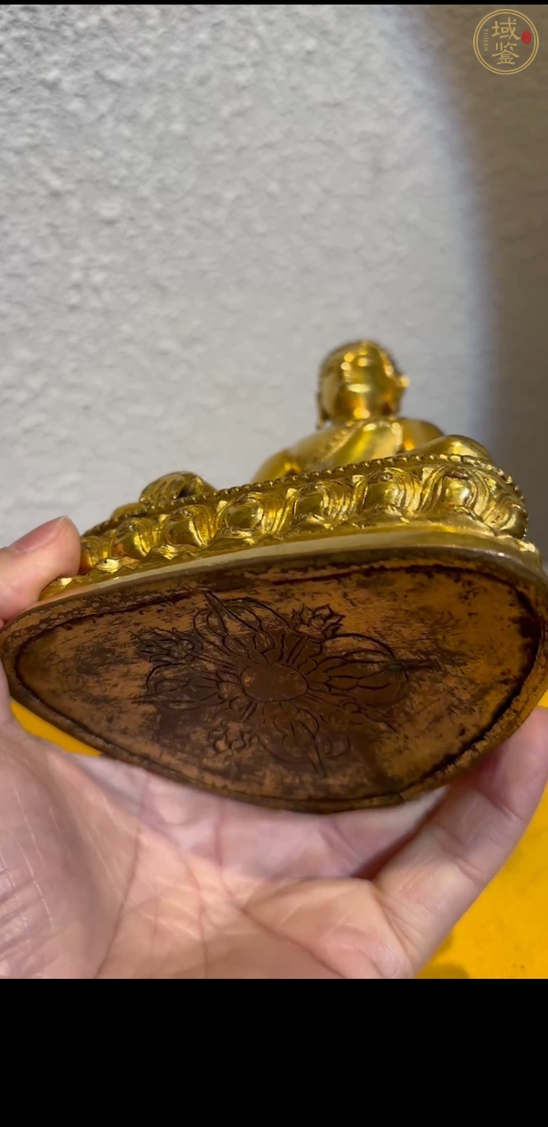 古玩銅器銅鎏金釋迦摩尼佛真品鑒賞圖