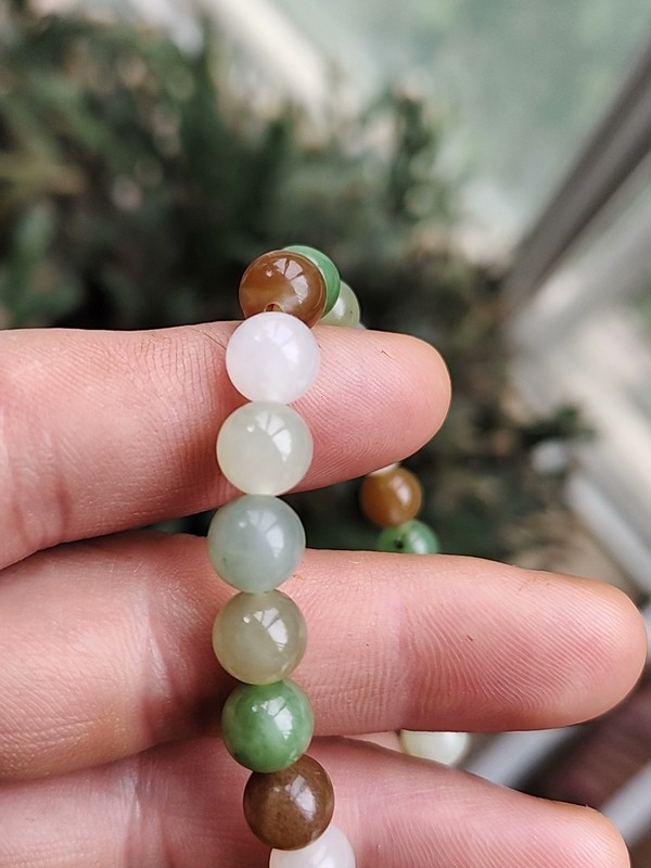 古玩玉器天然翡翠珠串拍賣,當前價格380元