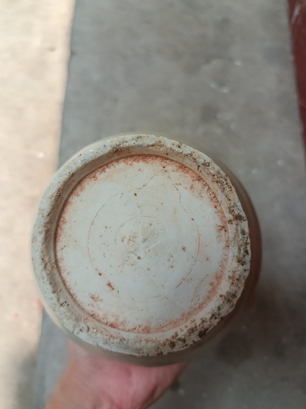 古玩陶瓷宋代將樂窯青釉拿手尊拍賣，當前價格5500元