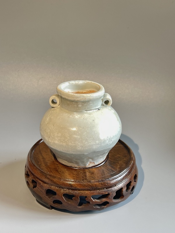 古玩陶瓷青白釉雙系罐拍賣，當(dāng)前價(jià)格500元
