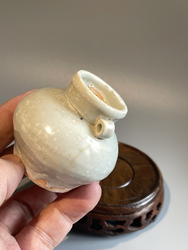 古玩陶瓷青白釉雙系罐拍賣，當(dāng)前價(jià)格500元