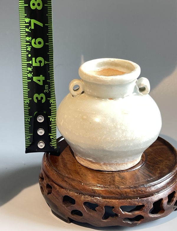 古玩陶瓷青白釉雙系罐拍賣，當(dāng)前價(jià)格500元