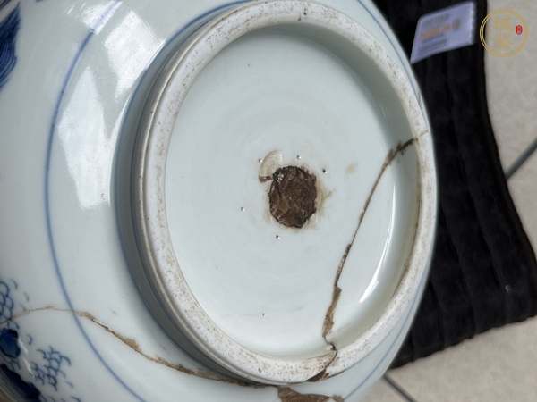 古玩陶瓷青花山水香爐真品鑒賞圖