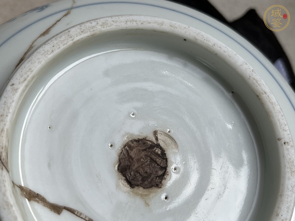 古玩陶瓷青花山水香爐真品鑒賞圖
