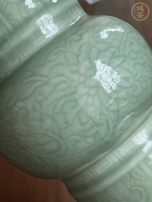 古玩陶瓷青釉鳳尾尊真品鑒賞圖