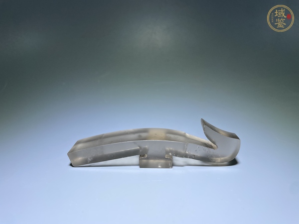 古玩玉器天然水晶“帶鉤”真品鑒賞圖