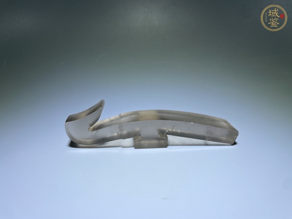 古玩玉器天然水晶“帶鉤”真品鑒賞圖