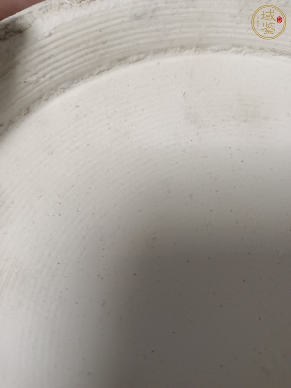 古玩陶瓷白釉結(jié)晶花卉紋瓶真品鑒賞圖