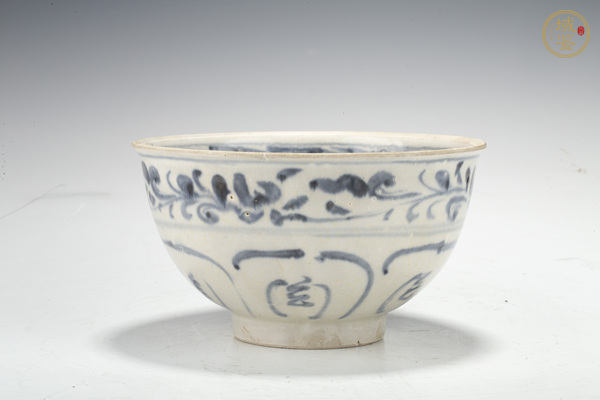 古玩明·青花花卉紋碗真品鑒賞圖